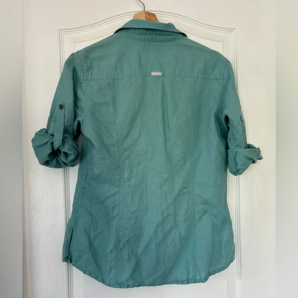 COLUMBIA Linen  Blend Top - Picture 4 of 9